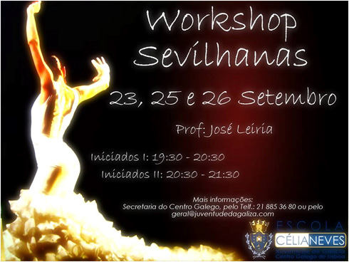 Workshop Sevilhanas no Centro Galego de Lisboa