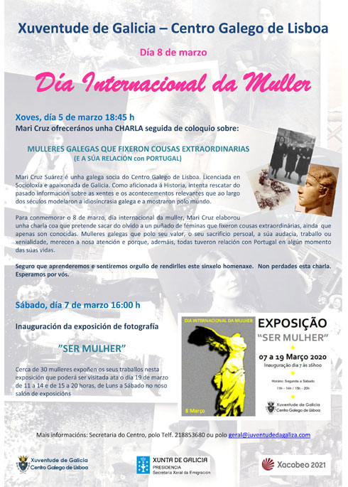 Dia da Mulher no Centro Galego de Lisboa